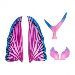 Nomad Slipstream Flying Fish Wing Pack 140mm AHP_Artic Hot Pink