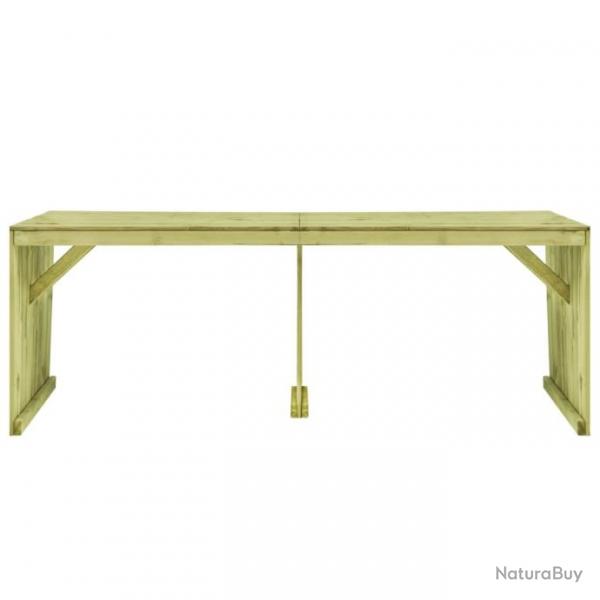 Table de jardin 220x101,5x80 cm Bois de pin imprgn 49035