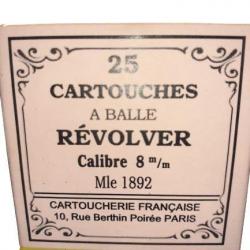 8 mm 1892 ou 8mm 92 dit "Lebel": Reproduction boite cartouches (vide) CARTOUCHERIE FRANCAISE 8774165