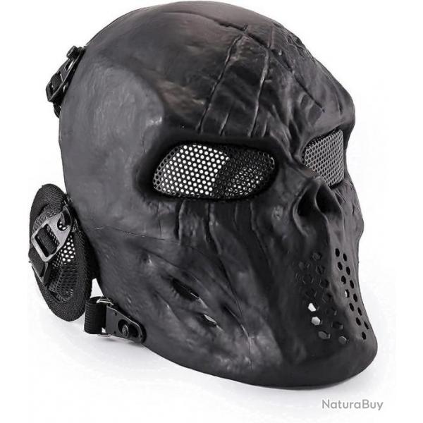 TOP ENCHERE - Masque de protection Airsoft - Crne noir - LIVRAISON GRATUITE ET RAPIDE