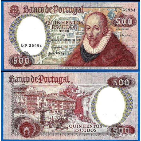 Portugal 500 Escudos 1979 Sanches Billet Europe Escudo