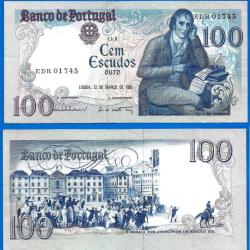 Portugal 100 Escudos 1985 Barbosa Du Bocage Escudo Billet Europe Sud