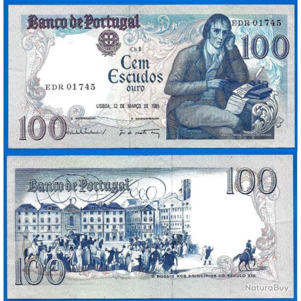 Portugal 100 Escudos 1985 Barbosa Du Bocage Escudo Billet Europe Sud