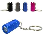 Mini Lampe Torche Porte-clés Rechargeable USB - Modes Blanc, Rouge, Bleu, étanche, Pour Camping, Rando