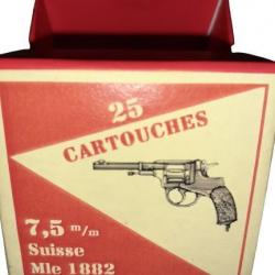 7,5 mm 1882 ou 7,5 Suisse: Reproduction boite cartouches (vide) GU 8777470