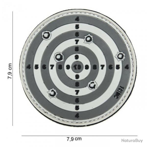 Patch 3D PVC Cible Grise (101 Inc)