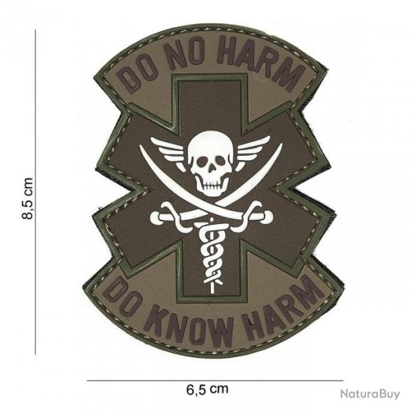 Patch 3D PVC "Do No Harm" Blanc (101 Inc)