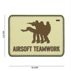Patch PVC Airsoft Teamwork Desert (101 Inc)