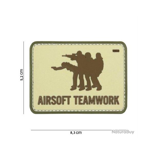 Patch PVC Airsoft Teamwork Desert (101 Inc)