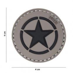 Patch 3D PVC "Star" Gris (101 Inc)