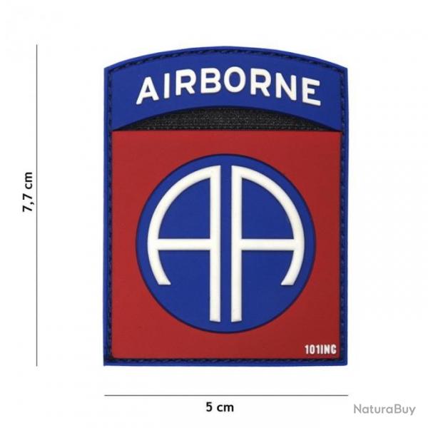 Patch 3D PVC Airborne AA Rouge (101 Inc)