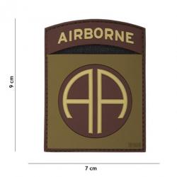Patch 3D PVC Airborne AA OD & Marron (101 Inc)