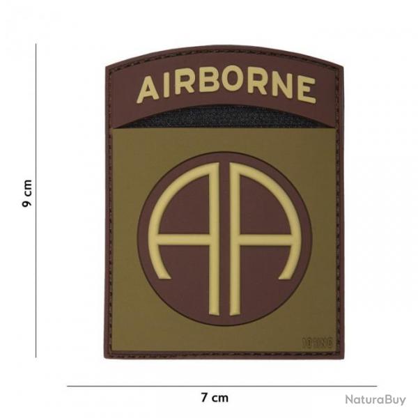 Patch 3D PVC Airborne AA OD & Marron (101 Inc)