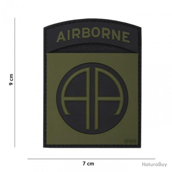 Patch 3D PVC Airborne AA OD & Noir (101 Inc)