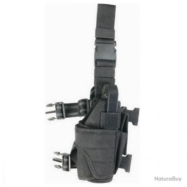 Holster de cuisse droitier rglable Viper Noir