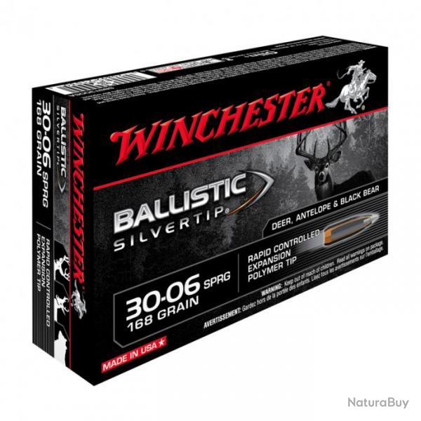 Balles De Chasse Winchester Ballistic Silvertip Calibre 30.06-150 grains