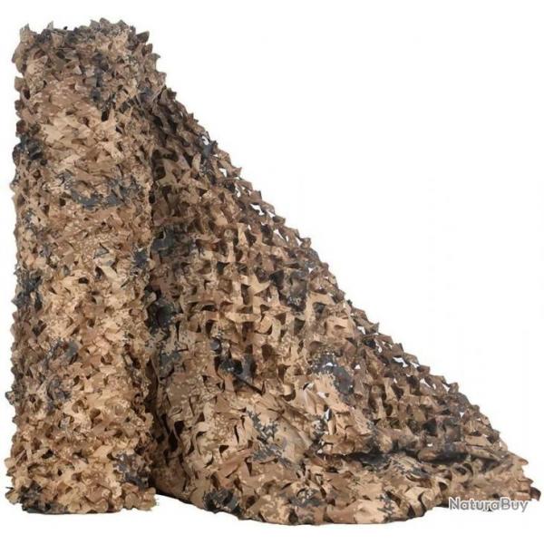 Filet de camouflage 1.5 x 10 m dsert digital - LIVRAISON GRATUITE ET RAPIDE