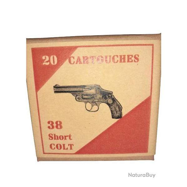 38 Short COLT ou 38 SC: Reproduction boite cartouches (vide) GU 8783746