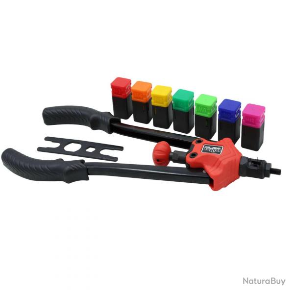 Pince rivets de traction crous  sertir set 7 mandrins interchangeables outils 16_0002889