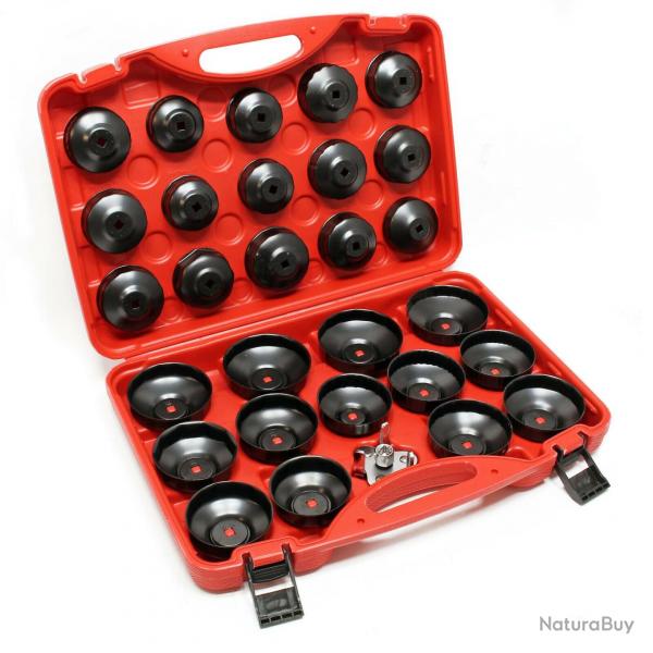 Kit de coiffe de filtre  huile 29 pices acier en carbone douilles cloche 16_0002760