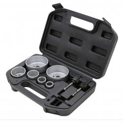 Jeu scies de cloche ensemble d'outils 9 pièces perceuse carrelage trépan de forage 16_0002596
