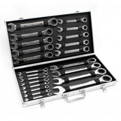 Set cles à cliquet 22 pièces 6-32 mm clé de serrage clè à fourche outils 16_0002698