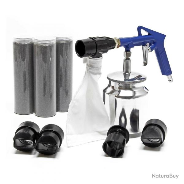 Kit pistolet de sablage air comprim sableuse avec matriau accessoires gicleur 16_0002778