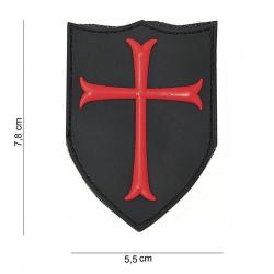 Patch 3D PVC Crusader Noir (101 Inc)