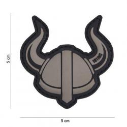 Patch 3D PVC Viking Helmet Gris (101 Inc)