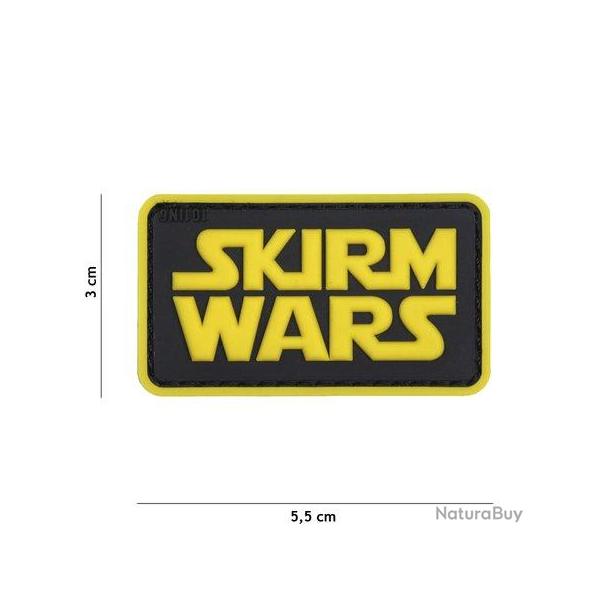 Patch 3D PVC Skirm Wars Noir & Jaune (101 Inc)