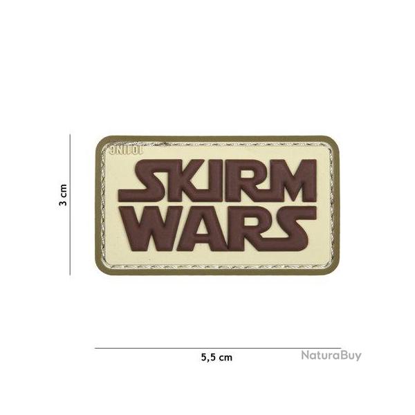 Patch 3D PVC Skirm Wars desert & marron (101 Inc)