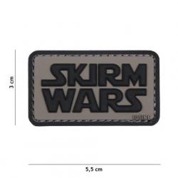 Patch 3D PVC Skirm Wars Noir & Gris (101 Inc)