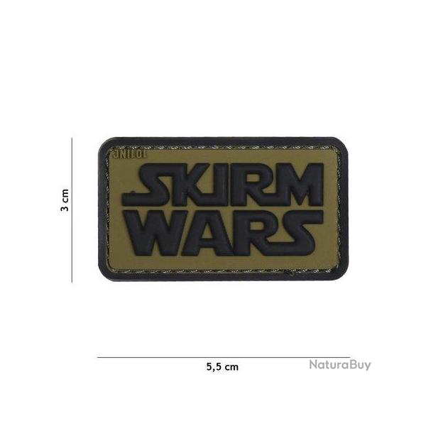 Patch 3D PVC Skirm Wars Noir & Coyote (101 Inc)