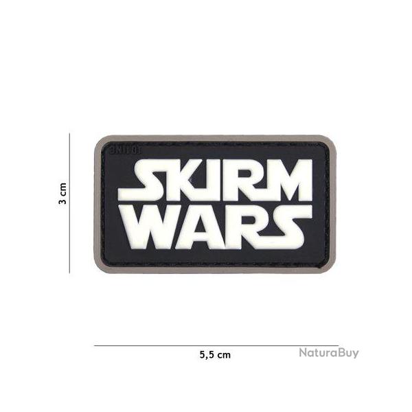 Patch 3D PVC Skirm Wars Noir & Blanc (101 Inc)