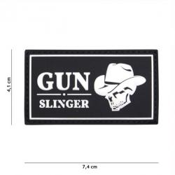 Patch 3D PVC Gun Slinger Skull Cowboy (101 Inc)