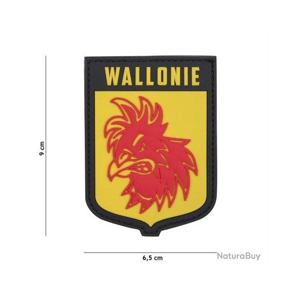 Patch 3D PVC Ecusson Wallonie Jaune (101 Inc)