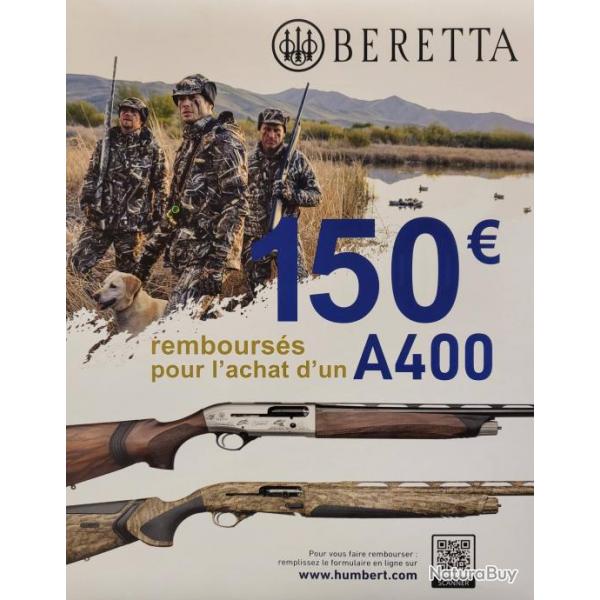 Fusil Beretta A400 Upland bois 12/76 71cm OCHP Steelium Barrel