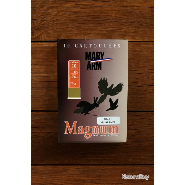 Munitions Mary Arm Cal.20 Gualandi  - Bote de 10 - PRIX MINI