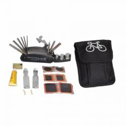 Kit Reparation Velo Patch Pneus Extracteur Manivelle Séparateur Chaîne Disjoncteur Clé Outils