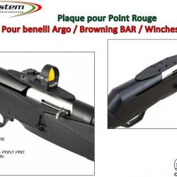 Plaque Toni System pour Point Rouge - Benelli Argo, Browning BAR, Winchester SXR - Version A