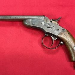 Pistolet Nagant Brevet Remington "Rolling Block" 1877 Gendarmerie Belge cal.9.4 Nagant (493)