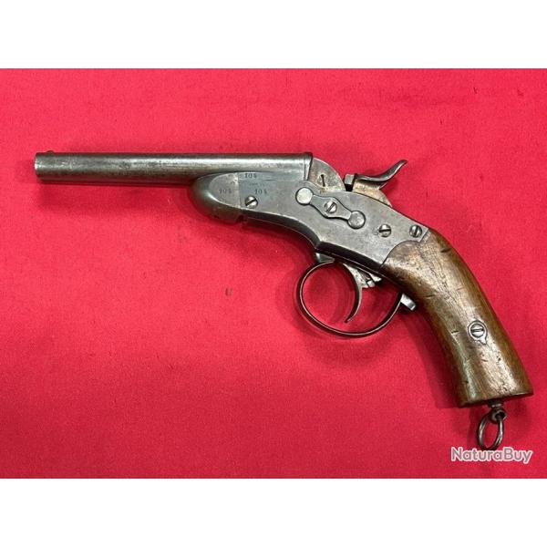 Pistolet Nagant Brevet Remington "Rolling Block" 1877 Gendarmerie Belge cal.9.4 Nagant (493)