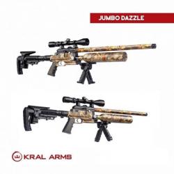 Carabine PCP KRAL Puncher Jumbo Dazzle Camo 6,35 mm, 19,9 Joules + VIDÉO HAUTE PUISSANCE