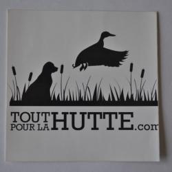 autocollant chasse gibier d'eau lot de 2