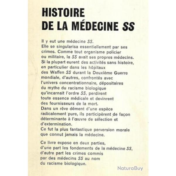 Histoire de la mdecine SS ou le mythe du racisme biologique des dr yves ternon et socrate helman