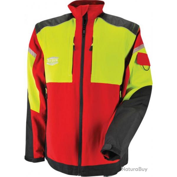 Veste de travail bicolore avec manches amovibles Infinity SOLIDUR INVEOR/INVERE S Rouge/Jaune