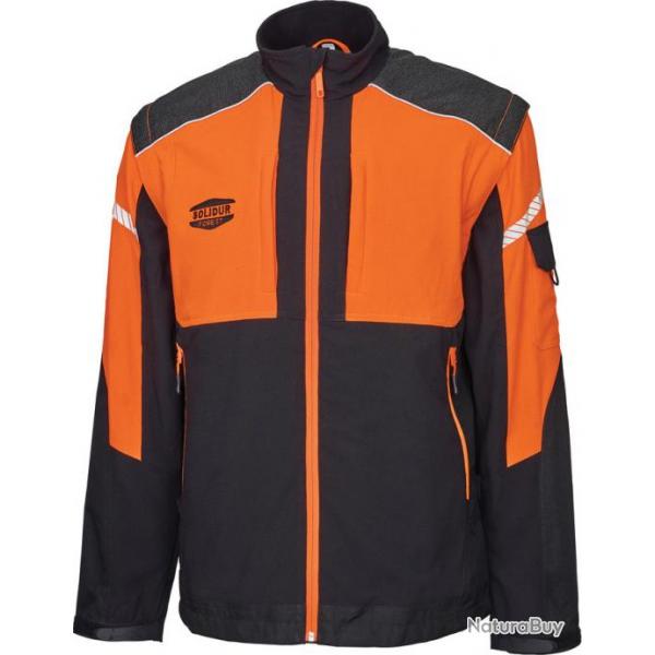 Veste de travail bicolore avec manches amovibles Infinity SOLIDUR INVEOR/INVERE XL Orange/Noir