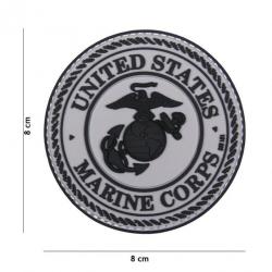 Patch 3D PVC US Marine Corps Gris (101 Inc)
