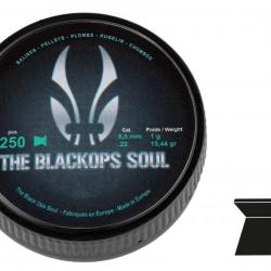 Plombs The Black Ops Soul à tête plate cal. 5,5 mm