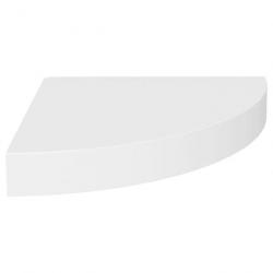 Étagère d'angle flottante Blanc 25x25x3,8 cm MDF 323895